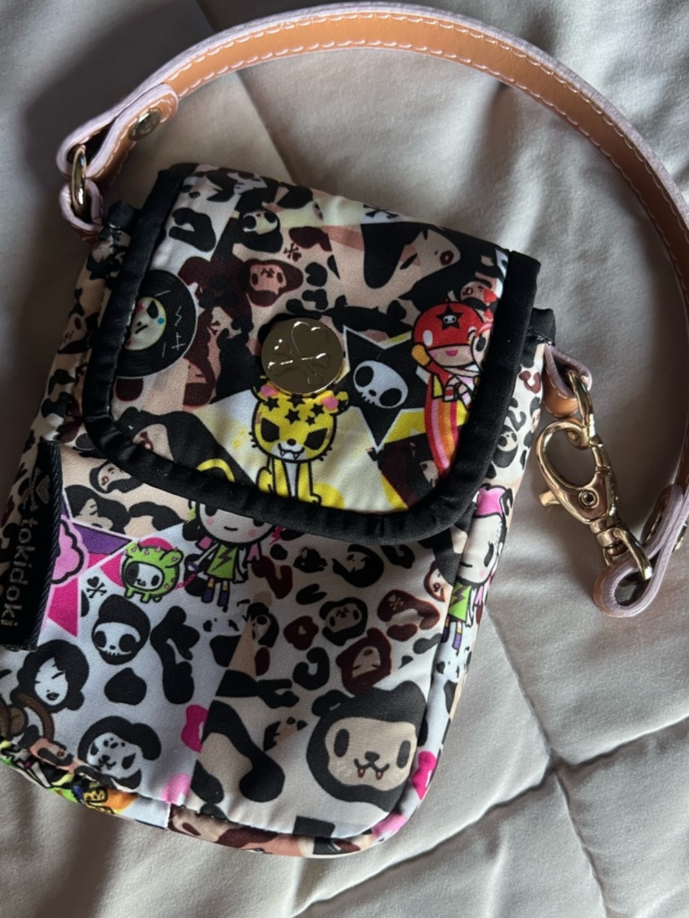SUPER RARE * TOKIDOKI LEO Vintage 2009 Leopard Wristlet Phone Bag Wallet